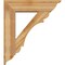 Ekena Millwork Olympic Traditional Rough Sawn Bracket w/ Offset Brace, Western Red Cedar, 8"W x 30"D x 34"H BKT0806X30X34OLY01RWR - alternate 3